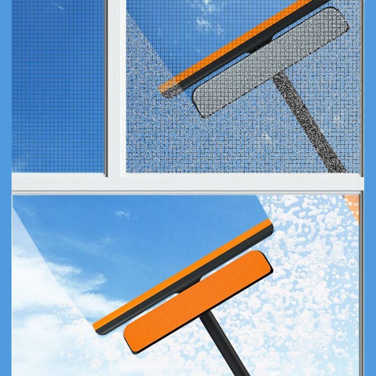 6087A PLASTIC 3 IN 1 ROTATABLE DOUBLE SIDE DESIGN CLEANING BRUSH GLASS WIPER FOR GLASS WINDOW, CAR WINDOW, MIRROR, FLOOR (MULTICOLOR) DeoDap 6087A PLASTIC 3 IN 1 ROTATABLE DOUBLE SIDE DESIGN CLEANING BRUSH GLASS WIPER FOR GLASS WINDOW, CAR WINDOW, MIRROR, FLOOR (MULTICOLOR) DeoDap